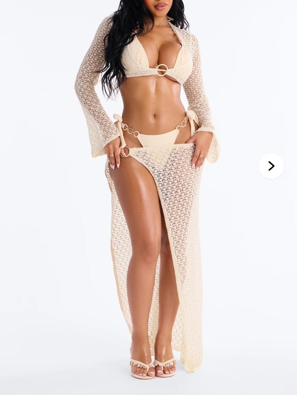 Crochet Cover-Up Skirt Set